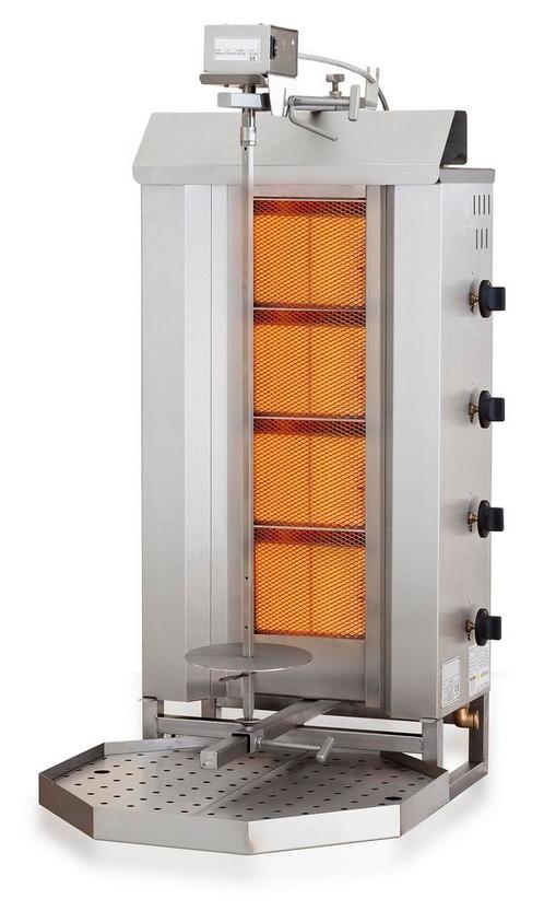 Gyros Grill Gas Motor Boven 4 Hittezones, Zakelijke goederen, Horeca | Keukenapparatuur, Nieuw in verpakking, Ophalen of Verzenden