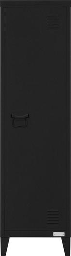 Archiefkast - Kantoorkast - Metalen kast met deuren - Zwart, Verzenden, Zo goed als nieuw