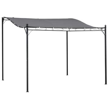 TRUUSK Pergola Tuinpaviljoen Overkapping Tent Metaal Grijs 2 beschikbaar voor biedingen