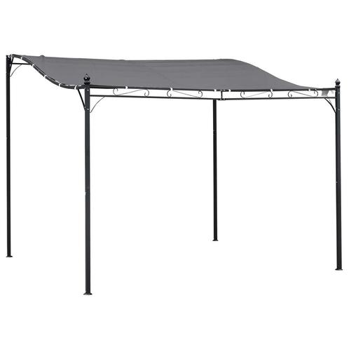TRUUSK Pergola Tuinpaviljoen Overkapping Tent Metaal Grijs 2, Tuin en Terras, Partytenten, Nieuw, Verzenden