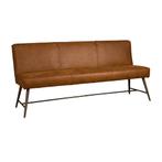 *WOONWINKEL* Tower Living Belmonte Bank 185cm Cognac, Nieuw, Leer, Verzenden