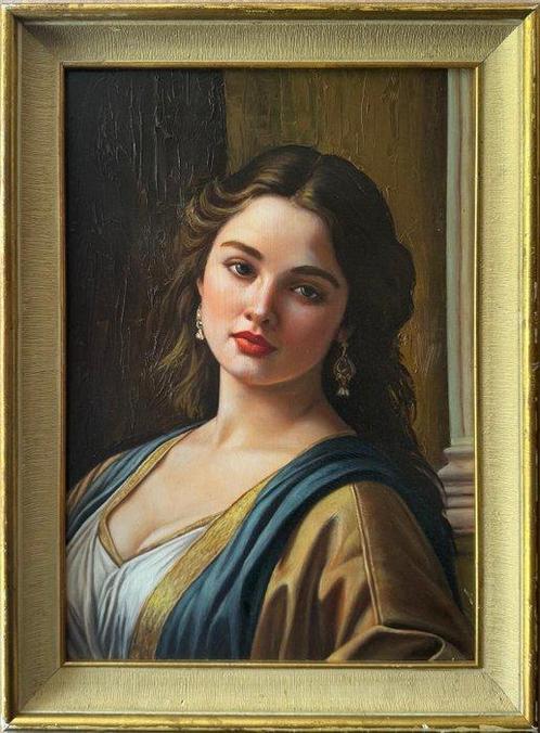 Italiaanse school (XX) - Ritratto di giovane, Antiek en Kunst, Kunst | Schilderijen | Klassiek