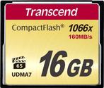 Transcend CompactFlash Card 1000x 16GB 16GB CompactFlash, Verzenden, Nieuw