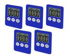 Set van 5 digitale timers, alarmklokken, blauw, Ophalen of Verzenden, Nieuw