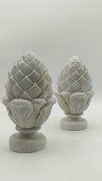 sculptuur, Pigne francesi - 24 cm - marmerstof, Antiek en Kunst