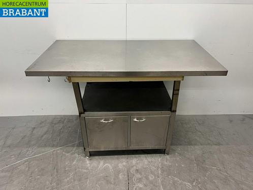 RVS Werktafel Werkkast 2 deuren 140 x 74,5 x 96 cm Horeca, Zakelijke goederen, Horeca | Keukenapparatuur, Gebruikt, Ophalen of Verzenden
