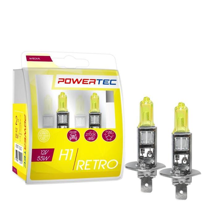 Powertec H1 12V - Retro - Set, Auto-onderdelen, Verlichting, Nieuw, Alfa Romeo, Amerikaanse onderdelen, Audi, BMW, Citroën, Daihatsu