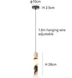 Luxe Zwarte Natuursteen Hanglamp – Cilinder Design met LED, Huis en Inrichting, Lampen | Hanglampen, Verzenden, Nieuw