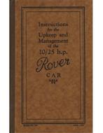 1929 ROVER 10/25 H.P. INSTRUCTIEBOEKJE ENGELS, Auto diversen, Handleidingen en Instructieboekjes