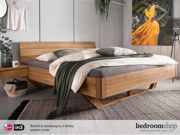 Eiken tweepersoonsbed - 140 t/m 200 cm breed - SALE