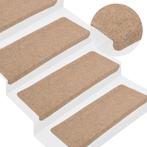 vidaXL Trapmatten zelfklevend 15 st 65x24,5x3,5 cm beige, Verzenden, Nieuw