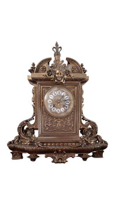 Pendule - - Verguld brons - 1850-1900, Antiek en Kunst, Antiek | Klokken