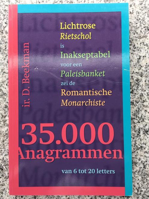 35.000 anagrammen (Ir. D. Beekman), Boeken, Taal | Overige Talen, Gelezen, Non-fictie, Verzenden