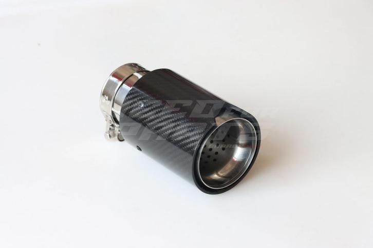 Glossy Carbon M Performance Look Exhaust Tip 80mm, Auto-onderdelen, Uitlaatsystemen, Ophalen of Verzenden