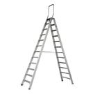 Dubbele Trap Maxall MTD 12 - Professioneel, Doe-het-zelf en Verbouw, Ladders en Trappen, Nieuw, 2 tot 4 meter, Trap, Verzenden