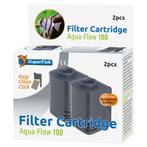 SuperFish Filtercassette Aqua-flow 100 2 stuks, Dieren en Toebehoren, Vissen | Aquaria en Toebehoren, Nieuw, Ophalen of Verzenden