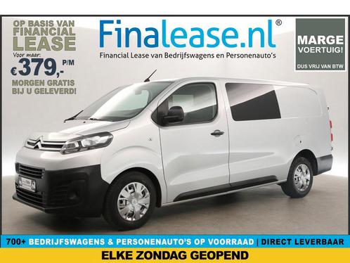 Citroën Jumpy BlueHDI L3H1 MARGE DC 5 Pers Airco PDC €379pm, Auto's, Bestelauto's, Lease, Handgeschakeld, Diesel, Citroën, Zilver of Grijs