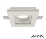 FOS01 Trimless Inbouwspot Vierkant - Gips - GU10 Ø50mm -..., Ophalen of Verzenden, Nieuw