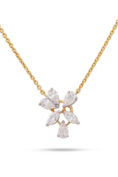 Hanger - 18 karaat Geel goud, Gepolijst rhodium - 1.05ct., Sieraden, Tassen en Uiterlijk, Antieke sieraden