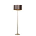 Vloerlamp messing met velours kap bruin 50cm - Simplo, Huis en Inrichting, Lampen | Vloerlampen, Nieuw, Overige materialen, Klassiek / Antiek