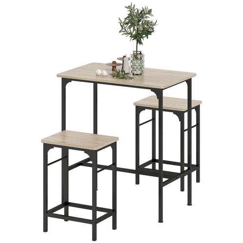TRUUSK Bartafel Set Bartafel Met Barstoel-Set Eettafel Met 2, Huis en Inrichting, Tafels | Statafels, Nieuw, Verzenden