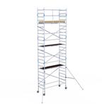 Basic rolsteiger 90 x 8,2m WH met voorloopleuning, Doe-het-zelf en Verbouw, Steigers, Verzenden, Nieuw, Rolsteiger of Kamersteiger