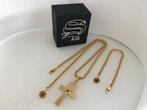 AJS - Dubbelzijdige levenssleutel kruis hanger & ketting &