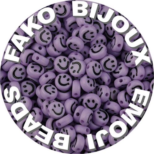 Fako Bijoux® - Emoji / Smiley Kralen - Acryl - 7mm -, Hobby en Vrije tijd, Kralen en Sieraden maken, Verzenden