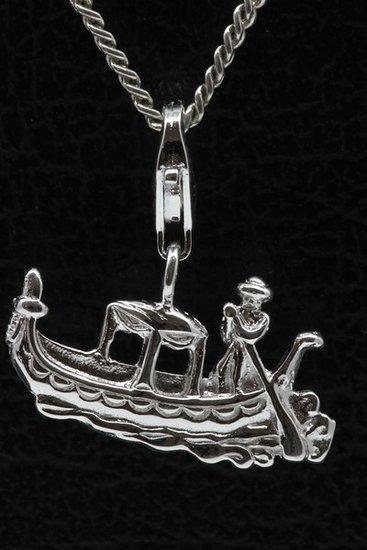 Zilveren Venetiaanse gondel hanger en/of bedel, Sieraden, Tassen en Uiterlijk, Bedels, Verzenden