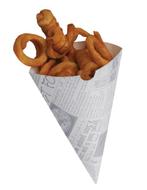 Afbreekbare friteszakken met krantenprint | 1000 stuks, Verzenden, Nieuw in verpakking