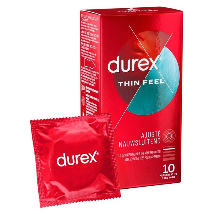 Durex Thin Feel Close Fit Condooms, Sport en Fitness, Gezondheidsproducten en Wellness, Nieuw, Verzenden