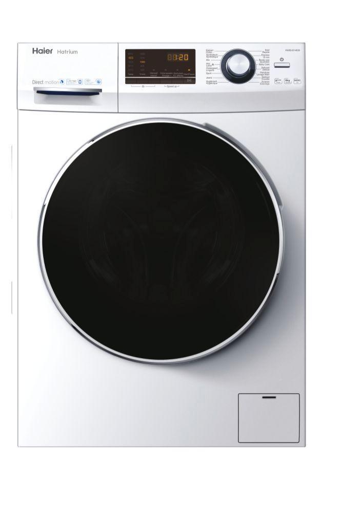 Haier Hw80-b14636 Wasmachine 8kg 1400t, Witgoed en Apparatuur, Wasmachines, Zo goed als nieuw, Voorlader, 85 tot 90 cm, Ophalen of Verzenden