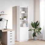 vidaXL Highboard 50x35x180 cm spaanplaat wit, Verzenden, Nieuw, Overige houtsoorten