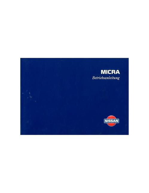 1996 NISSAN MICRA INSTRUCTIEBOEKJE DUITS, Auto diversen, Handleidingen en Instructieboekjes
