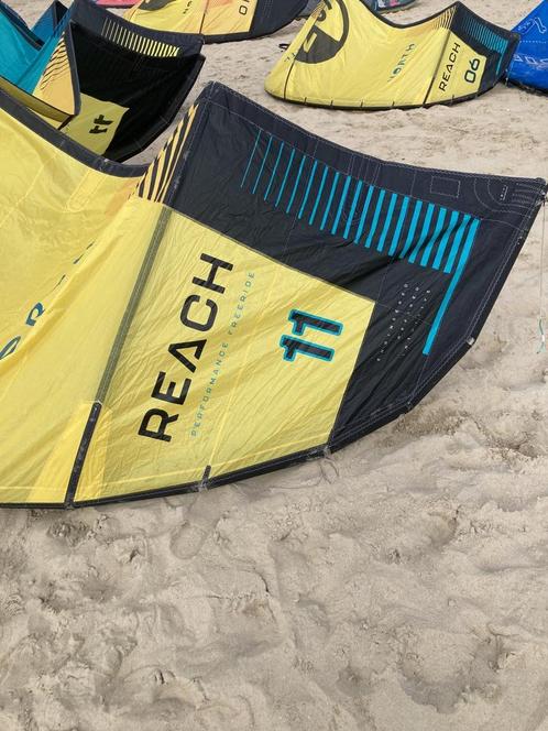 North Reach Kite 2024 Yellow  11, Watersport en Boten, Kitesurfen, Kite, Gebruikt, 11 m², Ophalen of Verzenden