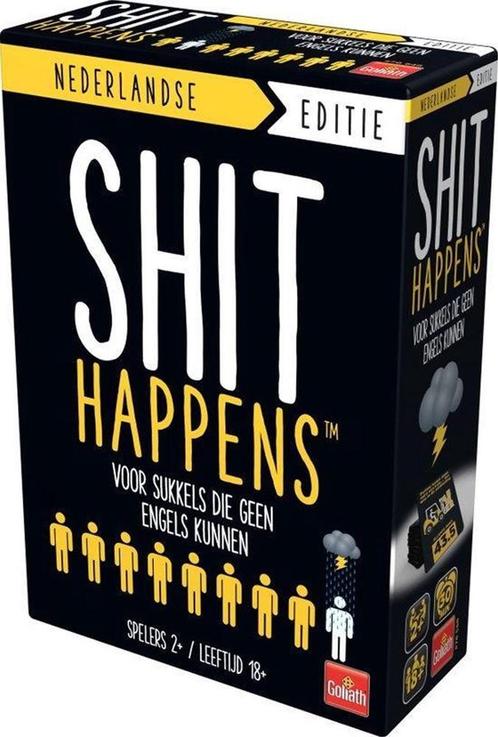 Shit Happens - Voor Sukkels Die Geen Engels Kunnen | Goliath, Hobby en Vrije tijd, Gezelschapsspellen | Bordspellen, Nieuw, Verzenden