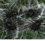 Halloween Spinnen Set 10cm 4 delig, Verzenden, Nieuw