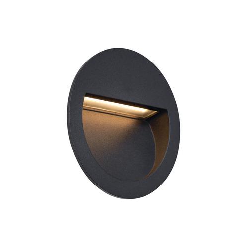 Moderne inbouw wandlamp zwart incl. LED IP65 - Gem, Tuin en Terras, Buitenverlichting, Nieuw