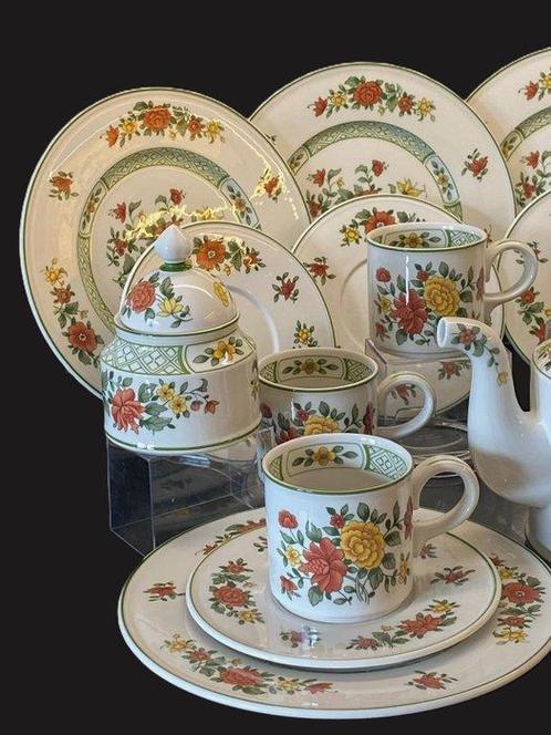 Villeroy & Boch - Koffie- en theeservies (21) - Summerday -, Antiek en Kunst, Antiek | Meubels | Tafels