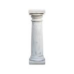 Ronde sokkel - vierkant - 80 cm - klassieke zuil - wit, Huis en Inrichting, Woonaccessoires | Zuilen en Pilaren, Ophalen of Verzenden