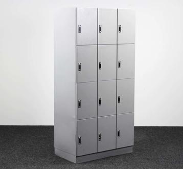 Van Esch Lockerkast 12-Vakken Grijs | 185 x 90 x 50 cm beschikbaar voor biedingen