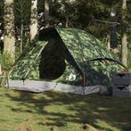 vidaXL Koepeltent 2-persoons waterdicht camouflage, Caravans en Kamperen, Nieuw, Tot en met 2