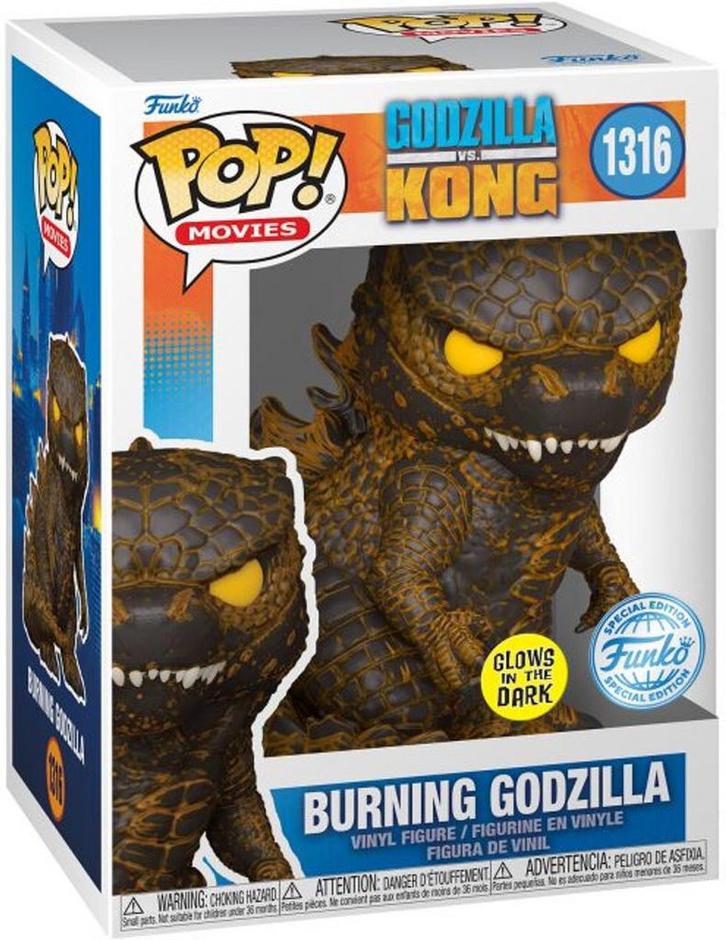 Funko Pop! #1361 Godzilla Burning - Glow in the Dark, Kinderen en Baby's, Speelgoed | Overig, Verzenden