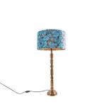 Art deco tafellamp brons 35 cm kap vlinder dessin - Torre, Huis en Inrichting, Lampen | Tafellampen, Nieuw, Art Deco, 75 cm of meer