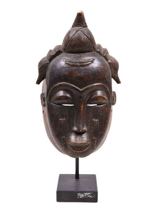 Masker (met sokkel) - Baule - Ivoorkust (Zonder, Antiek en Kunst, Kunst | Niet-Westerse kunst
