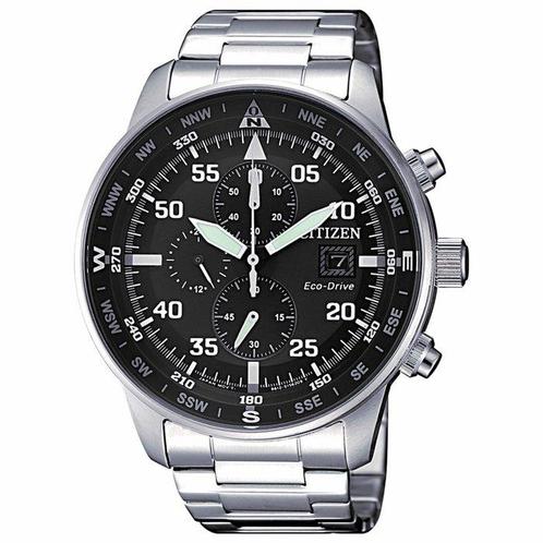 Citizen - NO RESERVE PRICE - Aviator Chrono - Eco Drive -, Sieraden, Tassen en Uiterlijk, Horloges | Heren