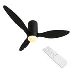 LED Plafondventilator | Zwart | 18W | 1440 lumen, Witgoed en Apparatuur, Ventilatoren, Ophalen of Verzenden, Nieuw, Plafondventilator
