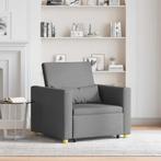 vidaXL Uittrekbaar slaapbank eenpersoons Donkergrijs 90 x, Huis en Inrichting, Fauteuils, Verzenden, Nieuw