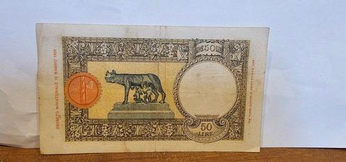 Italië. - 50 Lire 21-10-1938 - Pick 54b (Zonder, Postzegels en Munten, Munten | Nederland