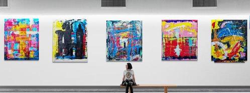 Jovan Srijemac (1962) - Blue story - XXL, Antiek en Kunst, Kunst | Schilderijen | Modern